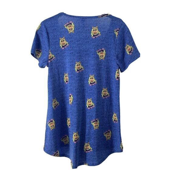 Miss Piggy Classic Tee T-Shirt Blue Lularoe XXS - Picture 2 of 5